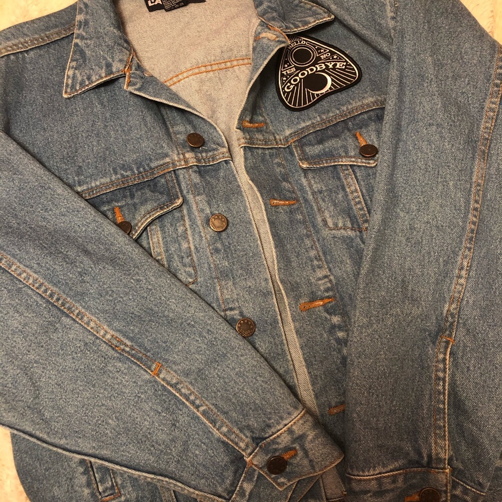 Vintage Denim Jacket with patch